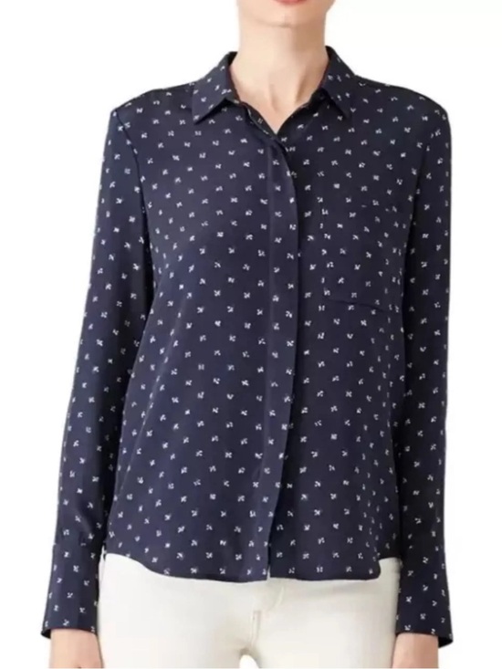 Vince Tops - Vince Silk Button Down Blouse 4